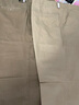 库迈思保罗男士休闲裤夏季薄款宽松纯棉高腰直筒裤休闲裤男中老年爸爸装长裤 卡其+米黄 38 （3尺腰围） 实拍图