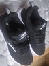 安踏男鞋运动鞋男秋冬季新款软底皮面防水休闲鞋黑色运动跑步鞋子男 (秋冬季厚网面)黑/安踏白 40 （脚长25cm） 实拍图