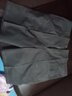 花花公子中老年短裤男五分裤纯棉高腰休闲西装直筒裤爸爸装中裤 深灰+卡其 33 实拍图