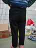啄木鸟春秋款老年人60-70-80岁老人老奶奶宽松加厚女士冬季加绒保暖裤子 黑色（秋冬加绒款） 3XL （推荐110-120斤） 实拍图