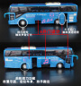 大型公共汽车玩具 新品5开门合金双层巴士模型仿真旅游大巴车公交车客车儿童玩具车 蓝色 5开客运巴士 晒单实拍图