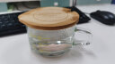 Glasslock进口钢化玻璃杯儿童牛奶早餐杯耐热可微波炉带刻度杯子 带盖量杯 实拍图