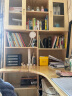 尚静 实木书桌书柜组合转角电脑桌家用一体学习桌写字台办公桌 W款原木色-无玻璃门【左右互换】 160*110*195cm 实拍图