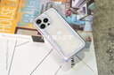 决色（DEFENSE）苹果13系列手机壳iPhone13ProMax保护套全包气囊防摔透明磁吸保护壳 13ProMax【樱空色】透明背板+金属边框 实拍图