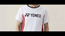 YONEX尤尼克斯羽毛球服比赛训练跑步健身吸汗透气短袖男110284BCR白O 实拍图