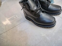 3515强人棉鞋男靴冬季皮毛一体羊毛靴固特异户外牛皮保暖鞋防寒靴子男 黑色 44 实拍图