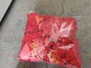 佳妍 【光荣退伍胸花2个】军用大红花绢布绒面退伍光荣花别针款16cm 实拍图