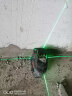博世（BOSCH）绿光激光水平仪12线贴墙仪GLL3-60XG高精度激光打墙平水标线仪 主机标配+国产底座+8节充电电池 实拍图