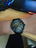 马克华菲（FAIRWHALE）手表机械表全自动镂空男士手表防水夜光男表瑞士品质腕表圣诞礼物 黑壳蓝钉钢带 实拍图