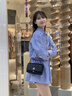 梦特娇（MONTAGUT）2025新款牛皮包包女包时尚小香风单肩包女菱格斜挎包母亲节礼物 R7512024011黑色小号 实拍图