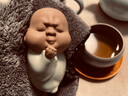 东道汝窑河南非遗2014年老东道茶宠摆件茶宠创意摆件茶道配件闻享思乐 闻闻茶宠（粉青） 实拍图