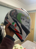 AGV K5S摩托车双镜片头盔机车跑盔男女骑行全盔四季通用安全帽3C PLASMA WHITE BLACK/RED L（适合58-59头围） 实拍图