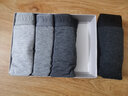 七匹狼三角裤男士纯棉短裤石墨烯抑菌高品质弹力棉三角内裤男式中腰内裤 石墨烯抗菌三角裤 4条 4XL (190) (推荐体重190-210斤) 实拍图