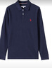 U.S. POLO ASSN.polo衫男翻领秋季棉商务休闲长袖上衣t恤C141105030 藏蓝色 XXXL  实拍图