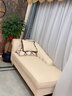 欧诗雅沐欧式新古典布艺贵妃椅小户型卧室美人榻法式轻奢可拆洗躺椅沙发床 米色【左贵妃】 实拍图