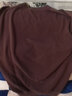 布先生明星同款春夏季含桑蚕丝短袖t恤男士男装上衣针织纯色 咖啡色 L (175) 实拍图