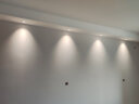 雷士（NVC）LED射灯客厅背景墙天花灯筒灯阻燃PP半光白5瓦暖白光开孔75-80mm 实拍图