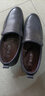老人头皮鞋男鞋头层牛皮牛筋底商务休闲皮鞋中老年软底软面爸爸鞋 黑色加绒 41 实拍图