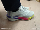 匹克二次呼吸跑步鞋男女全能竞训鞋马拉松缓震回弹训练鞋体测运动鞋男 【男】大白/紫色-内啡肽 42 实拍图