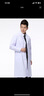 医缘医缘白大褂男女薄款透气修身学生实验服诊所医院大衣工作服印绣字 男白大褂长袖 XXL 实拍图