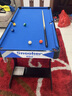 大雄（DAXIONG）儿童木制黑8桌球台 小型美式英式台球桌 儿童桌球玩具可折叠 超大蓝色折叠款1.25m（二合一) 实拍图