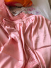 希诗歌 睡衣女春夏季薄款冰丝女士睡衣家居服套装 A系-夕阳红 XL（建议120-135斤） 晒单实拍图