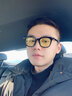 杜兹（DUZI）彩色透明眼镜 方框太阳镜GD权志龙同款墨镜潮墨镜 海洋片-黄 实拍图