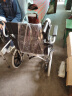揽康手动轮椅折叠轻便老人轮椅车老年人助行器 16寸便携小轮 实心胎 实拍图