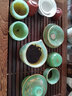 器美优品 茶具 珐琅彩琉璃茶具套装玉瓷加厚盖碗茶杯公道杯整套茶具茶道 千里江山琉璃盖碗套组 10头 实拍图