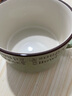 陶瓷带盖泡面杯饭盒带把手便当盒学生饭盒保鲜盒泡面碗【800ml】 盖章绿色泡面杯 实拍图