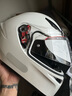 AGV K1S头盔K1摩托车机车全盔四季通用全覆式跑盔男女广角通风透气3C K1S-WHITE L（适合57-58头围） 实拍图