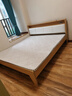 炫元床实木床现代简约轻奢家用双人床主卧简约时尚大床 原木色实木床+软靠+5cm床垫+床头柜*1 1.8*2米 实拍图