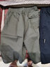 盛行风夏季中年男士纯棉短裤休闲宽松七分裤子大码外穿工装中老年爸爸装 军绿色 2XL 建议(120斤至140斤) 实拍图
