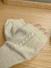 帕什100%山羊绒半指手套女保暖学生办公室23新款露指针织手套 YH-2361 米色 晒单实拍图