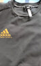 阿迪达斯 （adidas）卫衣男圆领套头衫春季防风保暖长袖外套 黑金（棉） M  实拍图