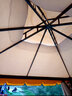 紫叶（ziye） 户外遮阳棚凉亭户外罗马帐篷庭院雨棚遮阳防雨四角伞隔离帐篷 立柱10CM双边3*4《配围纱围帘》 实拍图