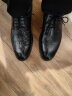 VOLO犀牛男鞋商务正装西装皮鞋男士舒适透气软底德比皮鞋 黑色 42  晒单实拍图
