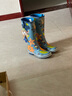EVERCREATURES英国雨鞋女雨靴防水鞋女天然橡胶防滑雨鞋时尚印花雨靴高筒水鞋女 圣诞涂鸦10DAH 40 实拍图