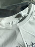 阿诺顿【纯棉四件】短袖t恤男士半截袖衫衣服男装夏季圆领宽松青年大码 格白+K灰+S蓝+R白 L 建议120-135斤 实拍图