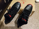 乔丹QIAODAN篮球鞋男球鞋战靴中帮皮面革面防水男鞋学生球鞋 黑色极光红 41 实拍图