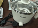 LOTOR徕多电煮锅宿舍煮面小锅 学生多用锅电炒锅电火锅迷你电蒸锅多功能电热锅小功率锅 1.2L 白色不锈钢款 实拍图