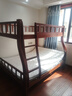 美念胡桃木儿童上下床实木高低床双层床上下铺床两层木床子母床 胡桃色【爬梯款】裸床 上铺宽130cm下铺宽150cm 实拍图