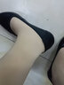路施南真皮银行工作鞋女黑色单鞋舒适职业正装皮鞋上班鞋软底工鞋空姐鞋 黑色3.5cm加宽版(标配:单里037 36 实拍图