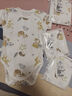 婧麒（JOYNCLEON）新生婴儿纯棉连体衣服初生宝宝无骨连身衣满月睡衣春夏季舒适透气 动物乐园 90 实拍图