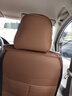 翰静2025新款汽车坐垫全包围四季通用皮座垫五座小车免拆汽车座套适于 摩卡棕 风光500VV7风光580五座福睿斯VV5 实拍图