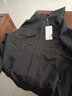 泽攸韩版纯色港风外套女学生春秋长袖连帽宽松百搭休闲工装夹克上衣潮 黑色双层 适合春秋季 2XL 建议145-160斤 实拍图