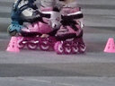 乐秀（ROADSHOW）轮滑鞋溜冰鞋碳纤花式儿童速桩旱冰鞋速滑专业平花男女KX4滑冰鞋 粉色3D套装 S (小码30-32#) 实拍图