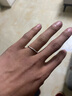 榛橙 S999足银戒指女简约素圈个性尾戒高级感男女同款食指生日礼物 2mm 13# 实拍图
