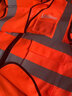 奥义驰反光背心马甲工作服定制logo印字工地物业外卖路政环卫工人服装 口袋款橘色 均码 实拍图