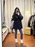 舒芳蝶（shufangdie）棉服女2025冬季新款大毛领派克服羽绒棉衣韩版休闲设计感棉袄外套 藏青色 M 实拍图